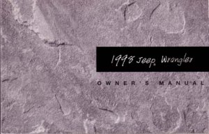 1998 Jeep Wrangler Owner's Manual