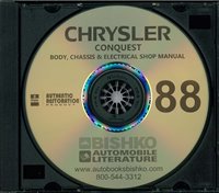 1988 CHRYSLER CONQUEST Body, Chassis & Electrical Service Manual sample image