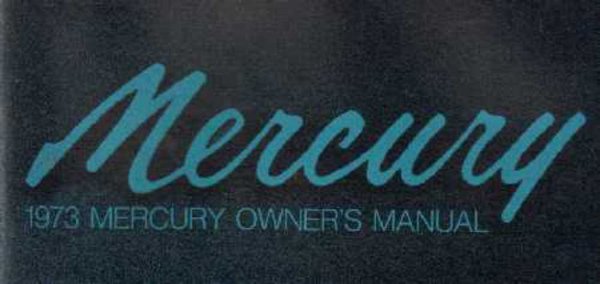 1973 Mercury Marquis Owner's Manual