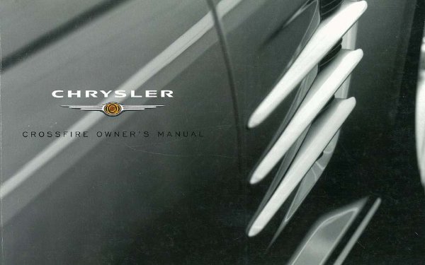 2004 Chrysler Crossfire Owner's Manual