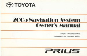 2005 Toyota Prius Owner's Manual