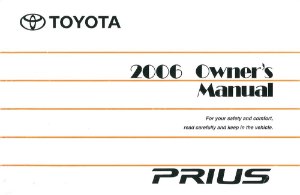 2006 Toyota Prius Owner's Manual