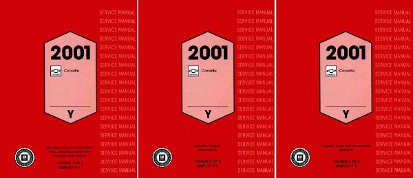 2001 Chevrolet Corvette Factory Shop Service Manual