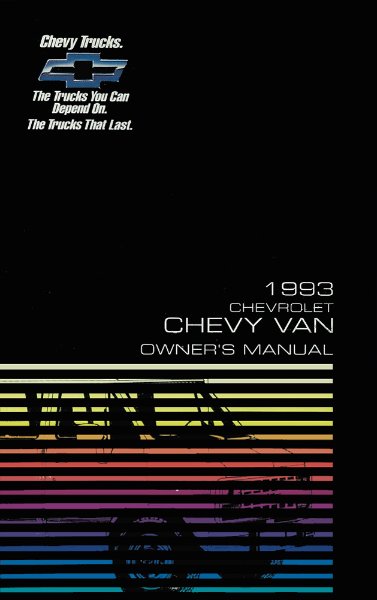1993 Chevrolet Truck Van Owner's Manual