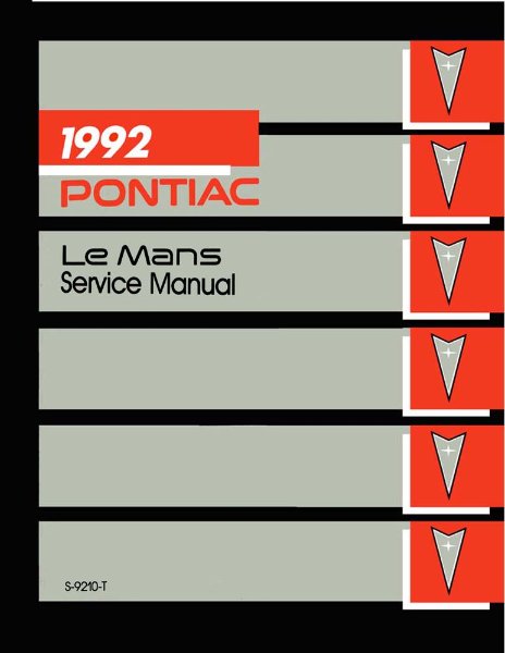 1992 Pontiac Le Mans Factory Shop Service Manual