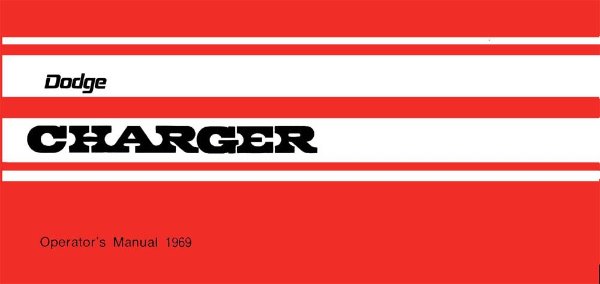 1969 Dodge Charger Owner's Manual