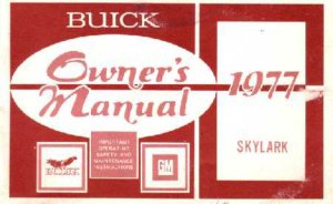 1977 Buick Skylark Owner's Manual