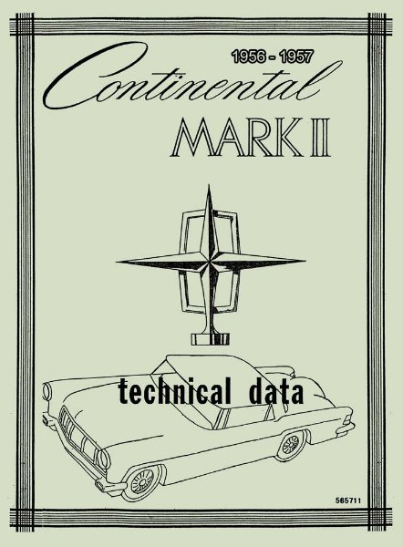 1956–1957 Lincoln Mark II Factory Shop Service Manual