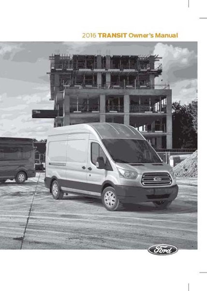 2016 Ford Transit Owner's Manual