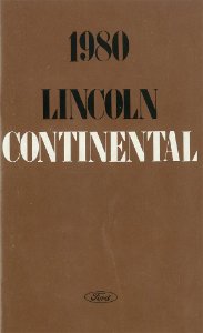 1980 Lincoln Continental Owner's Manual