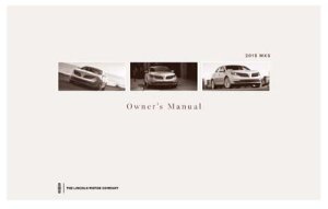 2015 Lincoln MKS Owner's Manual