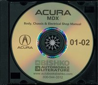 2001-02 ACURA MDX Body, Chassis & Electrical Service Manual sample image