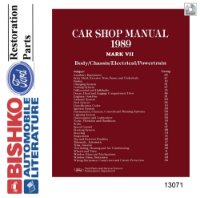 1989 Lincoln Mark VII Shop Service Repair Manual PDF sample image
