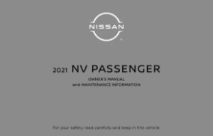 2021 Nissan NV Passenger Owner's Manual