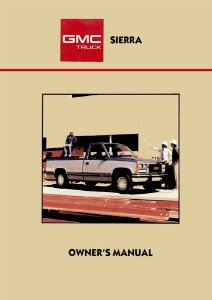 1988 GMC Sierra Owner's Manual