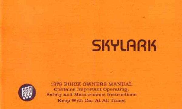 1979 Buick Skylark Owner's Manual