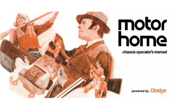 1970–1972 Dodge Motor Home Owner's Manual