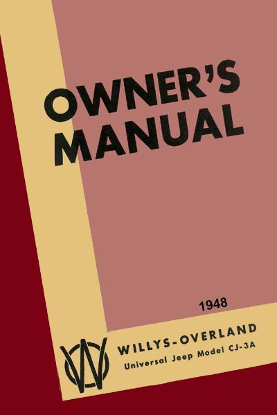 1948 Jeep CJ-3A Owner's Manual