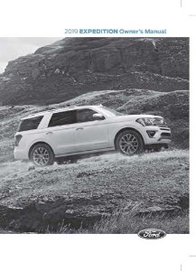 2019 Ford Expedition Owner's Manual