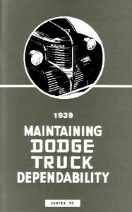 1939 Dodge Truck All Models Owner's Manual