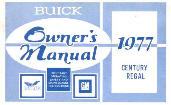 1977 Buick Century, Regal Owner's Manual