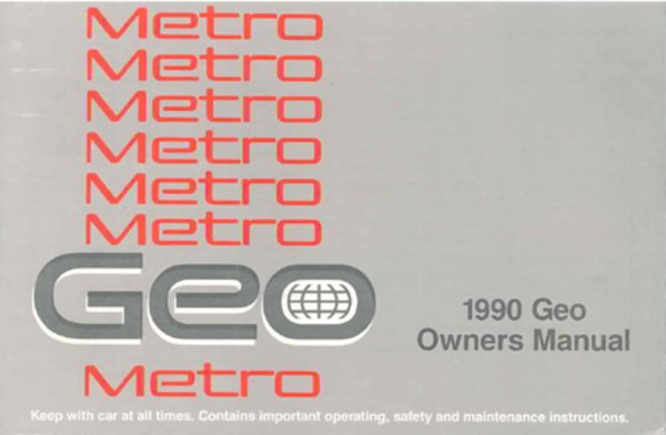 1990 Chevrolet Metro Owner's Manual