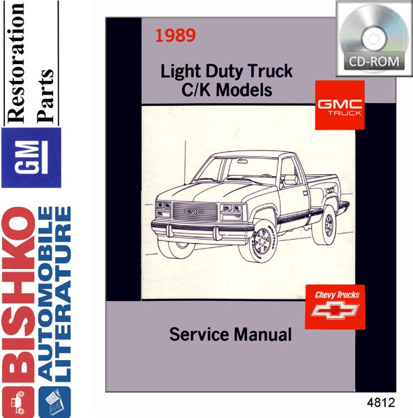 1989 Chevrolet Truck C10, C20, C30, K10, K20, K30 Factory Shop Service Manual