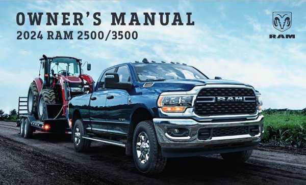 2024 Dodge Ram 2500, Ram 3500 Owner's Manual