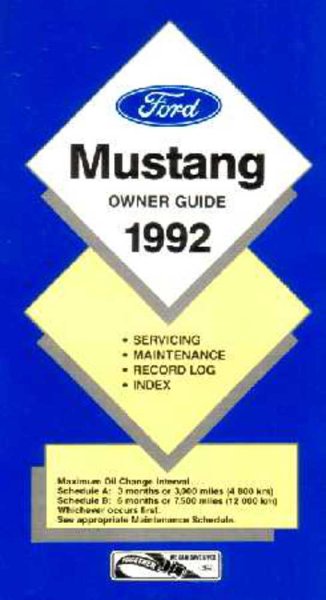 1992 Ford Mustang Owner's Manual