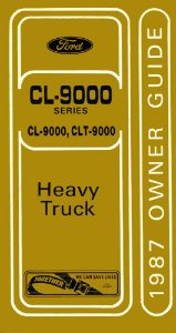 1987 Ford C-Series Owner's Manual