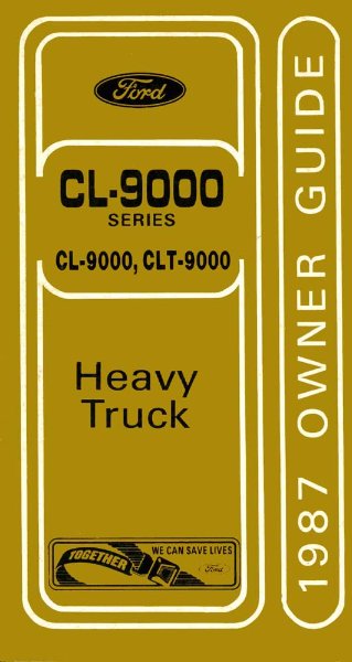 1987 Ford C-Series Owner's Manual