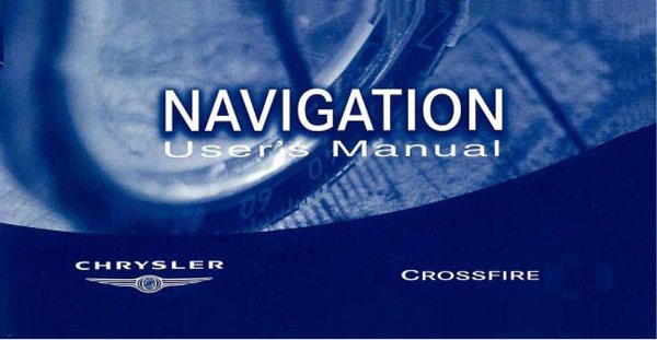 2000–2004 Chrysler Crossfire Owner's Manual