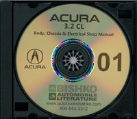 2001 ACURA 3.2CL Body, Chassis & Electrical Service Manual w/ETM Manual sample image
