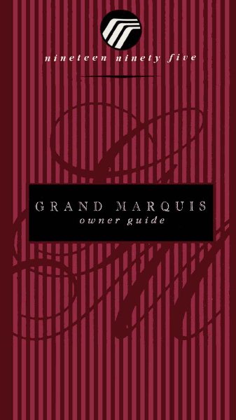 1995 Mercury Grand Marquis Owner's Manual
