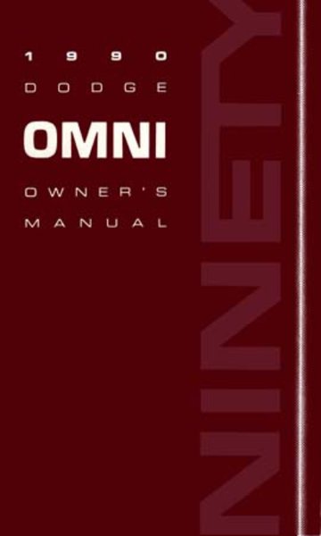 1990 Dodge Omni Owner's Manual