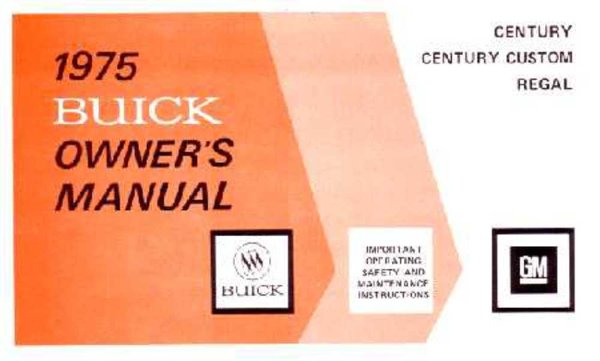 1975 Buick Century, Regal Owner's Manual