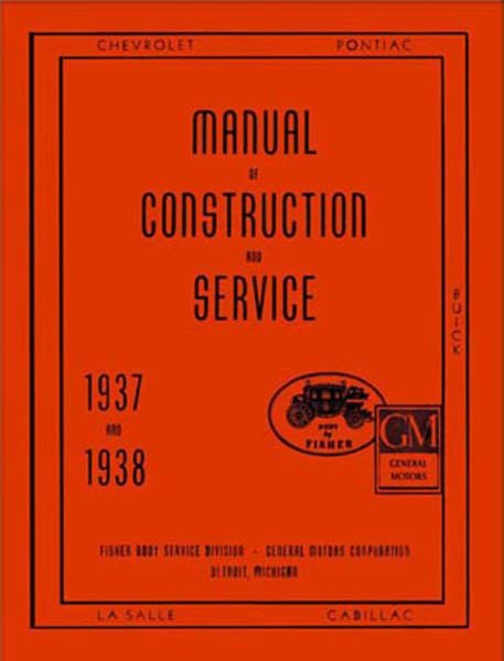 1937 1938 Buick Cadilalc Chevrolet Service Shop Repair Manual