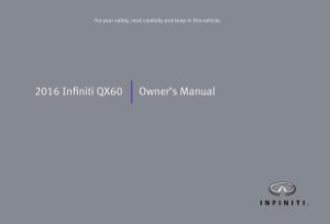 2016 Infiniti QX60 Owner's Manual