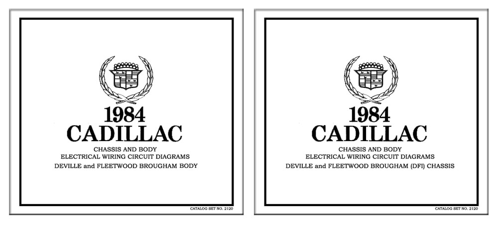 1984 Cadillac Deville Fleetwood Brougham Wiring Diagrams Schematic Specification