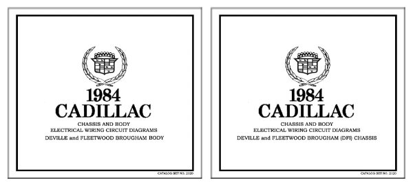 1984 Cadillac Deville, Fleetwood Brougham Wiring Diagrams Manual