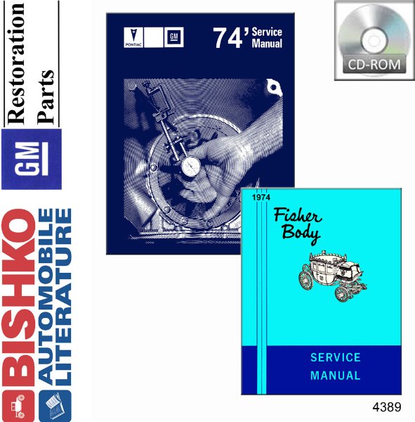 1974 Pontiac ALL MODELS FISHER BODY Factory Shop Service Manual