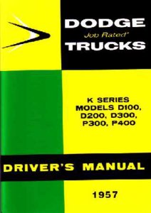 1957 Dodge K Series Owner's Manual