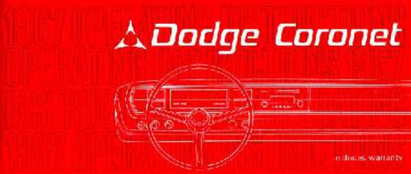 1967 Dodge Coronet Owner's Manual