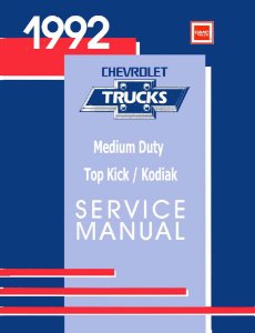 1992 Chevrolet Truck Kodiak, Topkick Factory Shop Service Manual