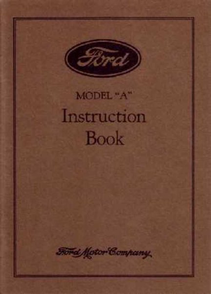 1930 Ford Model A Owner's Manual