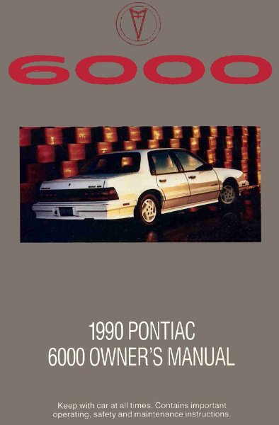 1990 Pontiac 6000 Owner's Manual