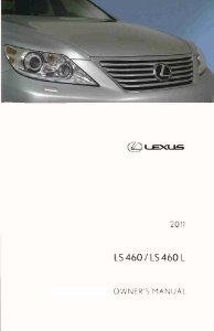 2011 Lexus LS 460 Owner's Manual