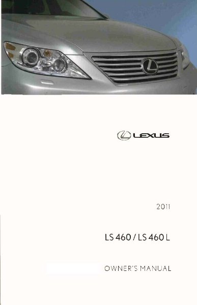 2011 Lexus LS 460 Owner's Manual