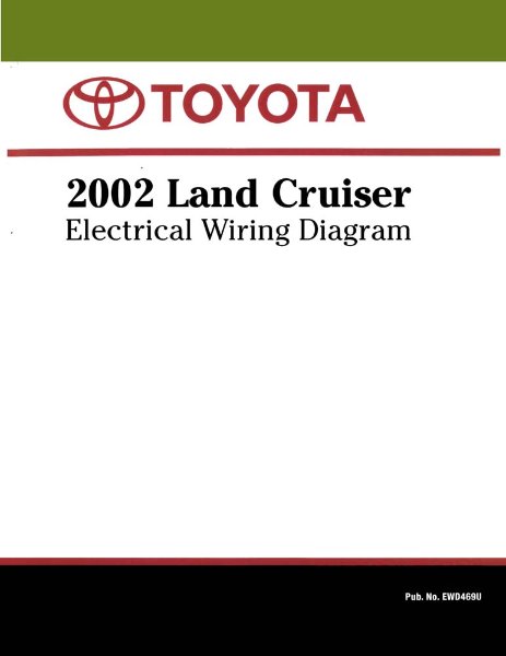 2002 Toyota Land Cruiser Wiring Diagrams Manual