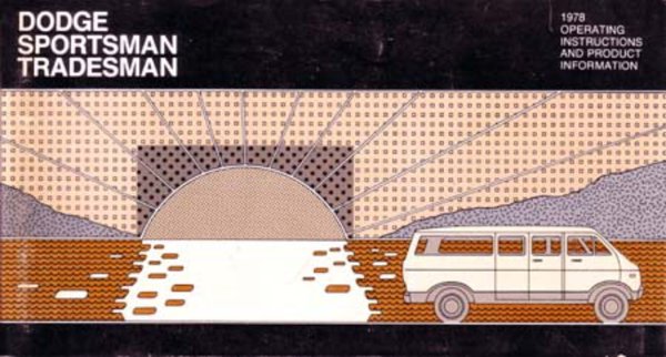 1978 Dodge Sportsman, Tradesman Owner's Manual